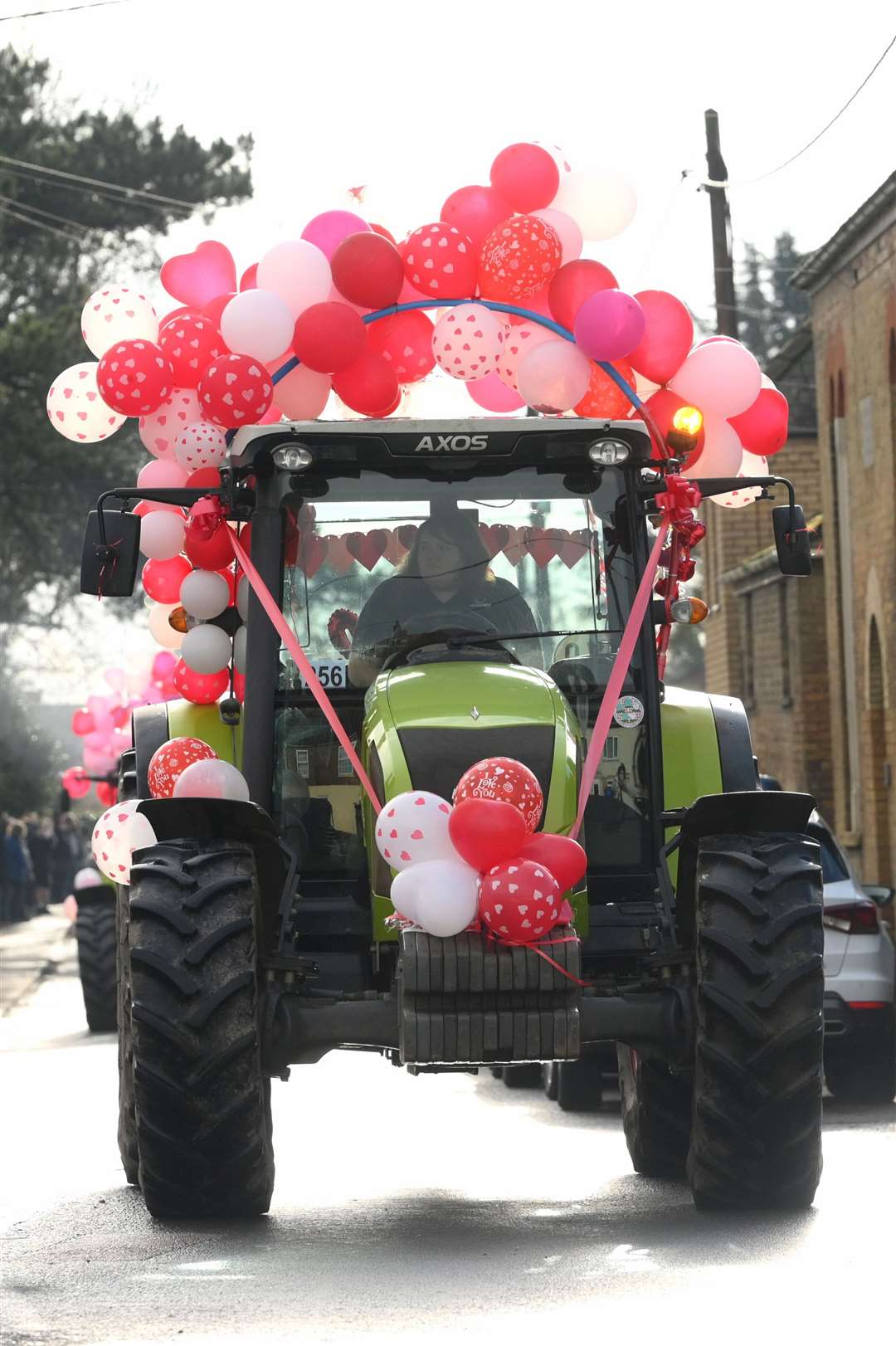 Charity valentines tractor run
