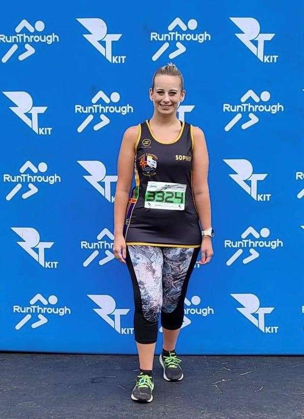 Sophie Kirtley who took part in the Peterborough Running festival 10k.