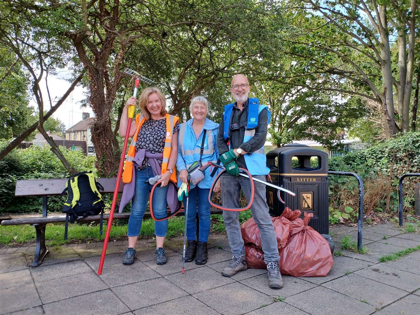 March Rivercare Group collected five bags of rubbish and one pair of pants during their most recent clean up.