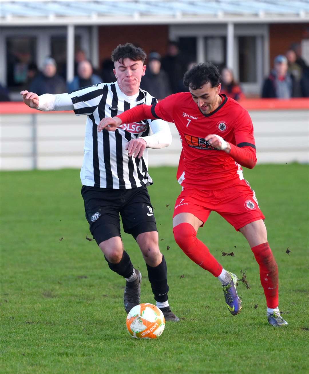 Amir Ward was on target for Wisbech Town at Eastwood CFC this afternoon.