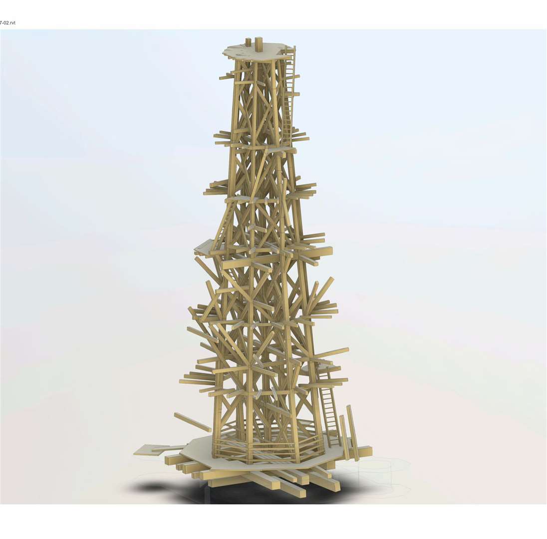 3D model of St Mary's Long Sutton church spire produced by James Brennan. PHOTO: SUBMITTED