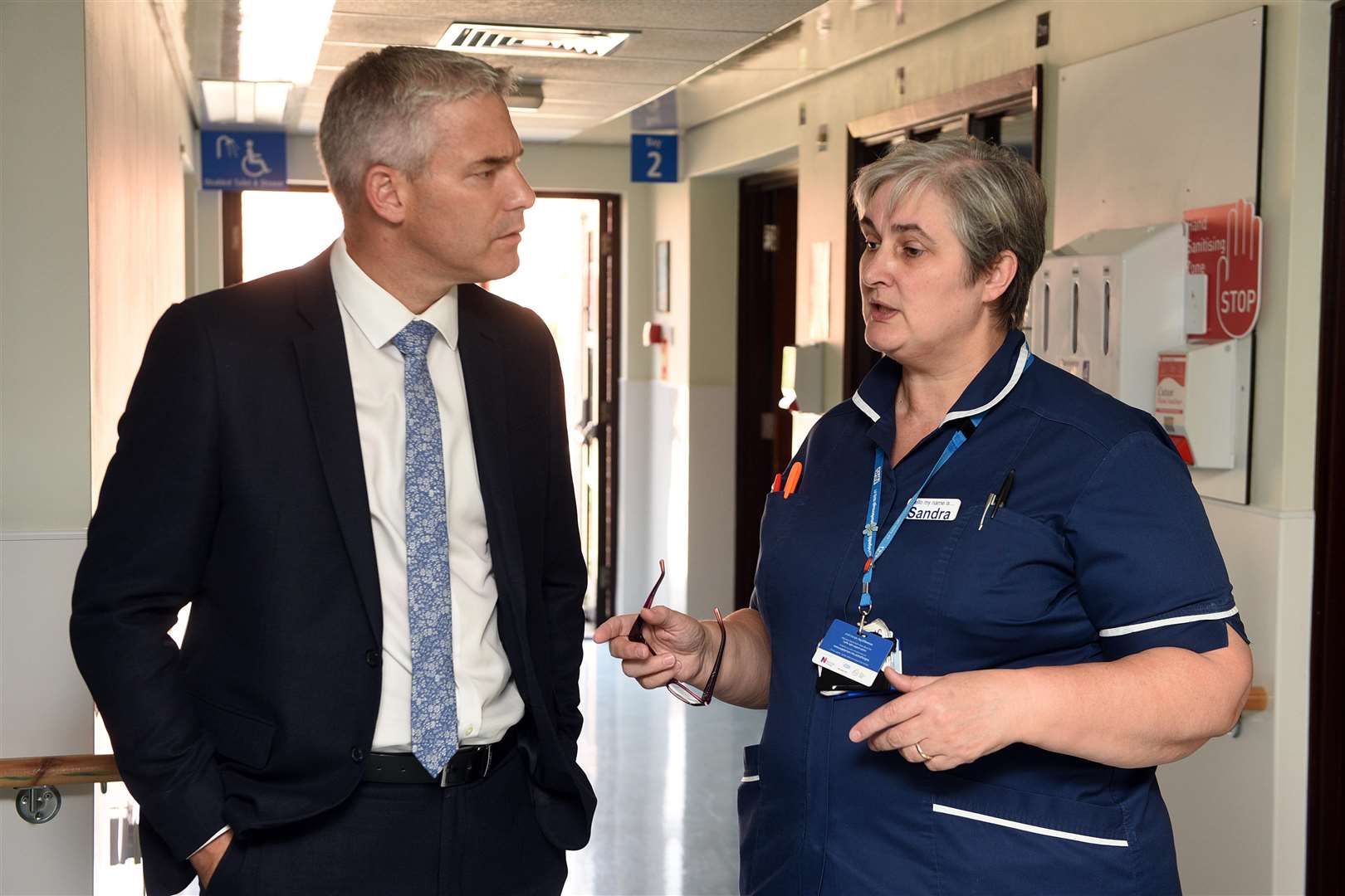 Steve Barclay ministerial vistit to North Cambs Hospital. (3501277)