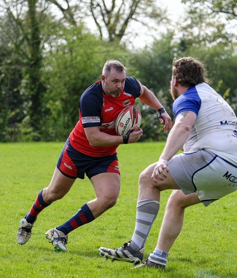 Veteran Dave Wadsley on the charge. Picture: Andy Titmuss