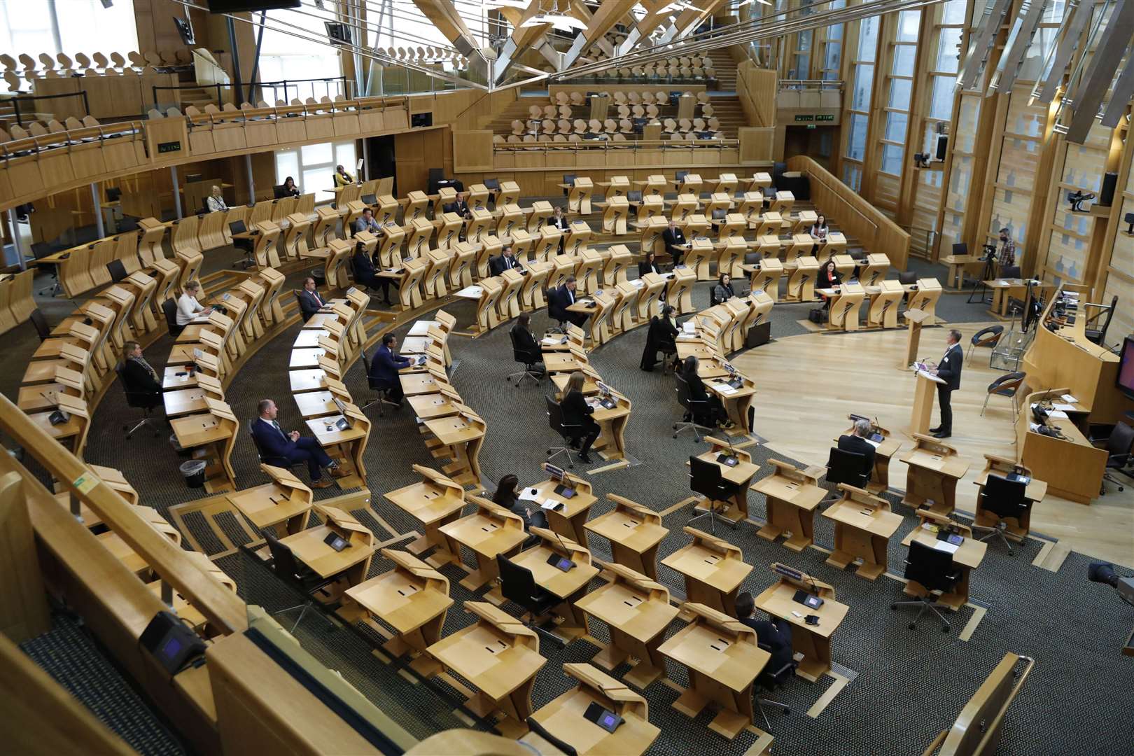 Polling suggests Reform UK could return a number of MSPs to Holyrood next year (Andrew Cowan/Scottish Parliament/PA)