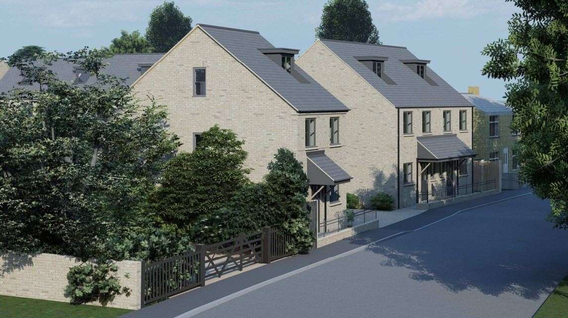 What the proposed houses might look like in Huntingdon Road. Image: Ely Design Group.