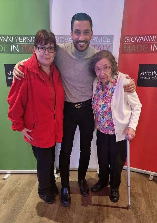 Maureen Loring had a dream come true when she rubbed shoulder's with Strictly heart throb Giovanni Pernice thanks to Sarah Perkins.