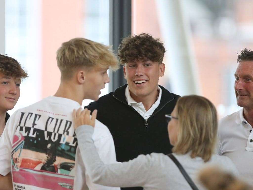 Happy Wisbech Grammar School pupils.