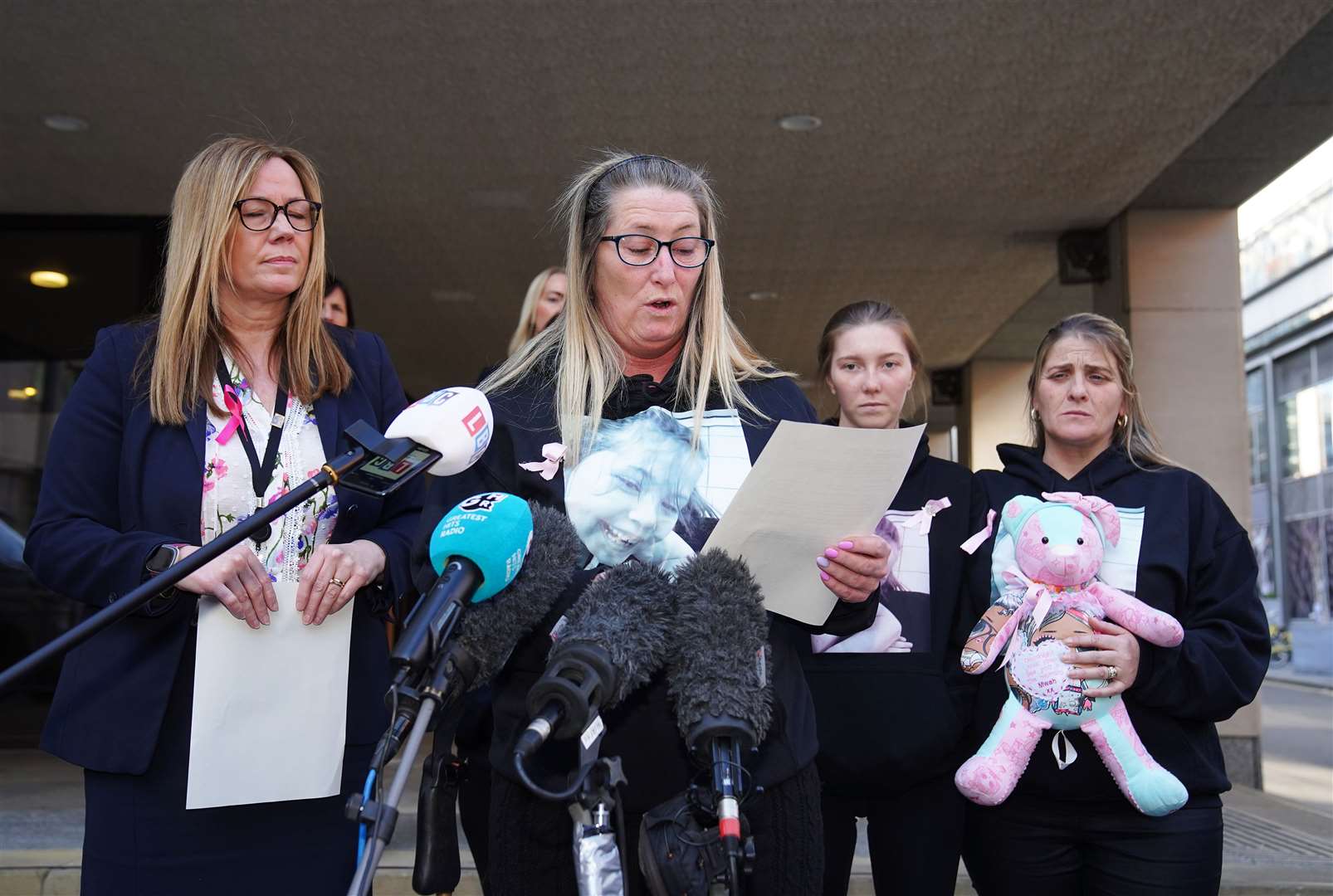 Cheryl Korbel speaks outside Manchester Crown Court after Thomas Cashman was sentenced (Peter Byrne/PA)