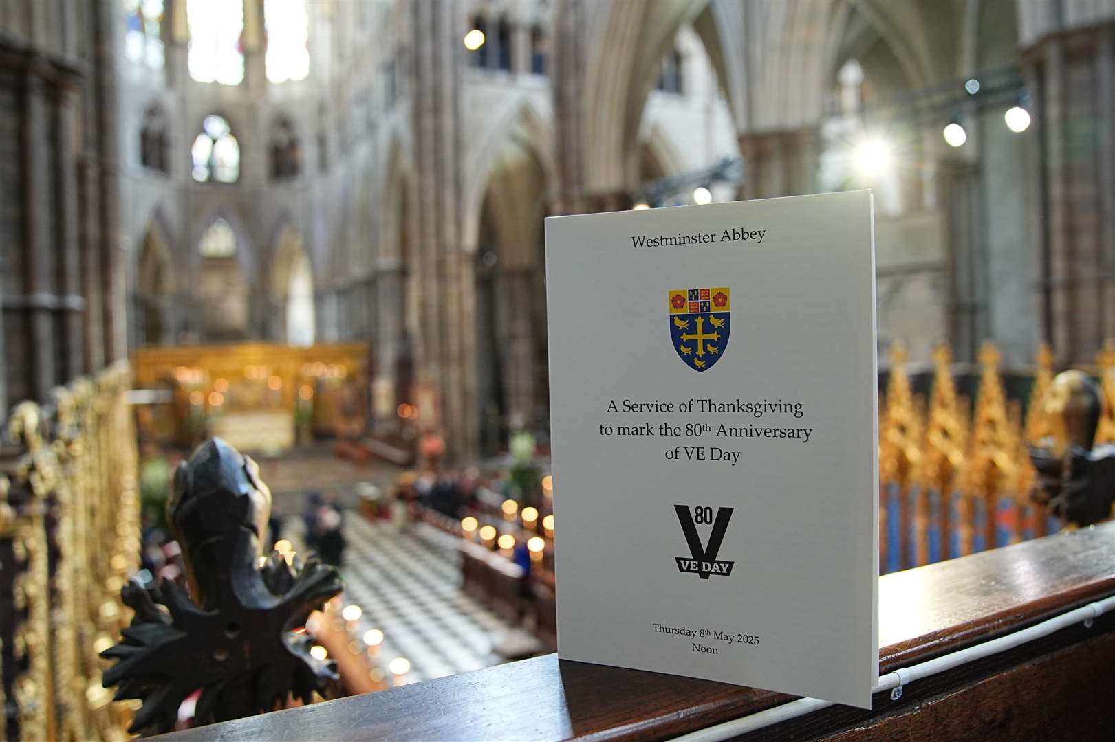 The programme for the Service of Thanksgiving at Westminster Abbey (Aaron Chown/PA)