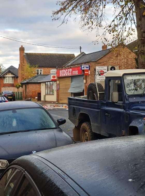 Budget Stores in Outwell after ram raid today (53190625)