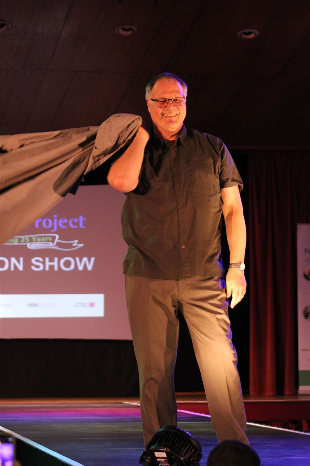 Models had been given lessons in how to walk the catwalk