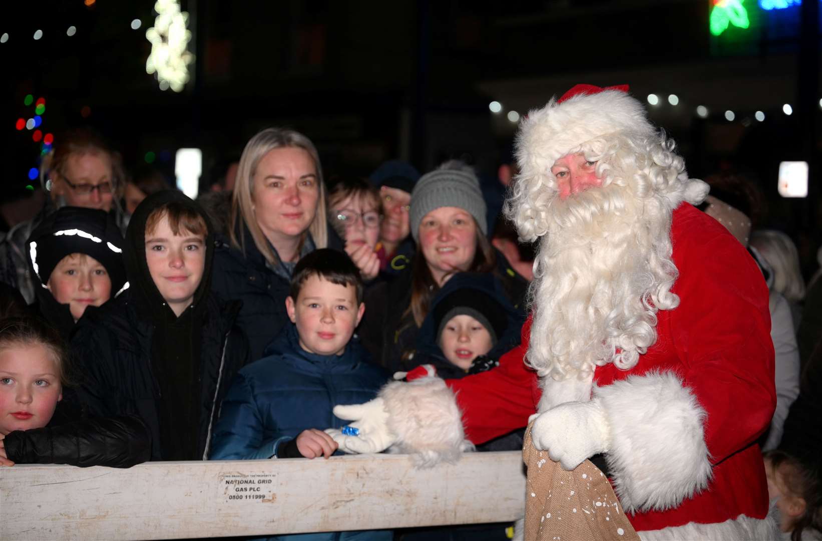March Christmas lights switch on