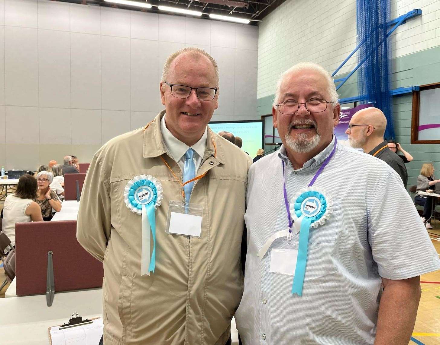 Reform UK candidates, Nick Brooks, Andy Osborne. Picture: Katie Green