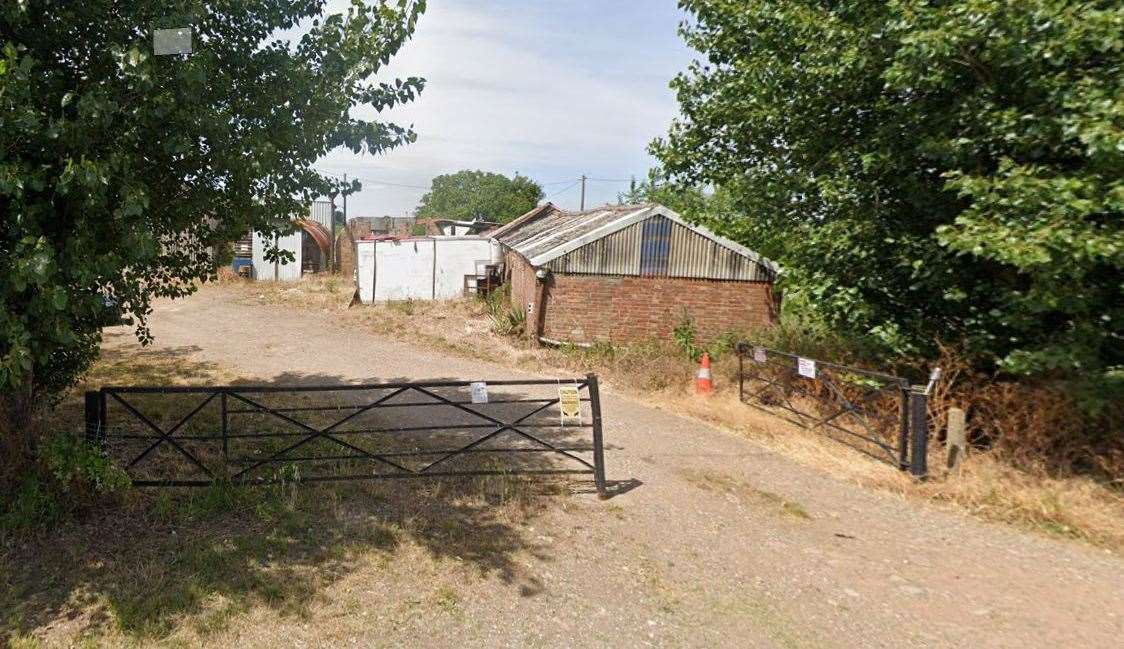 An entrance to agricultural buildings at the site. Picture: Google Maps