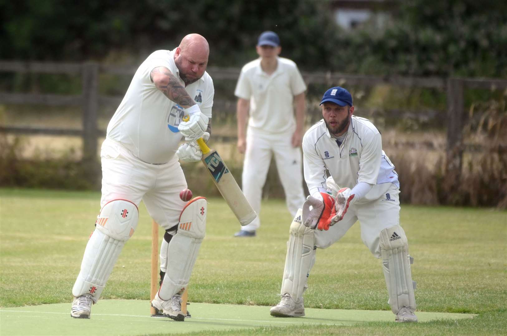 Wimblington v Chippenham cricket action