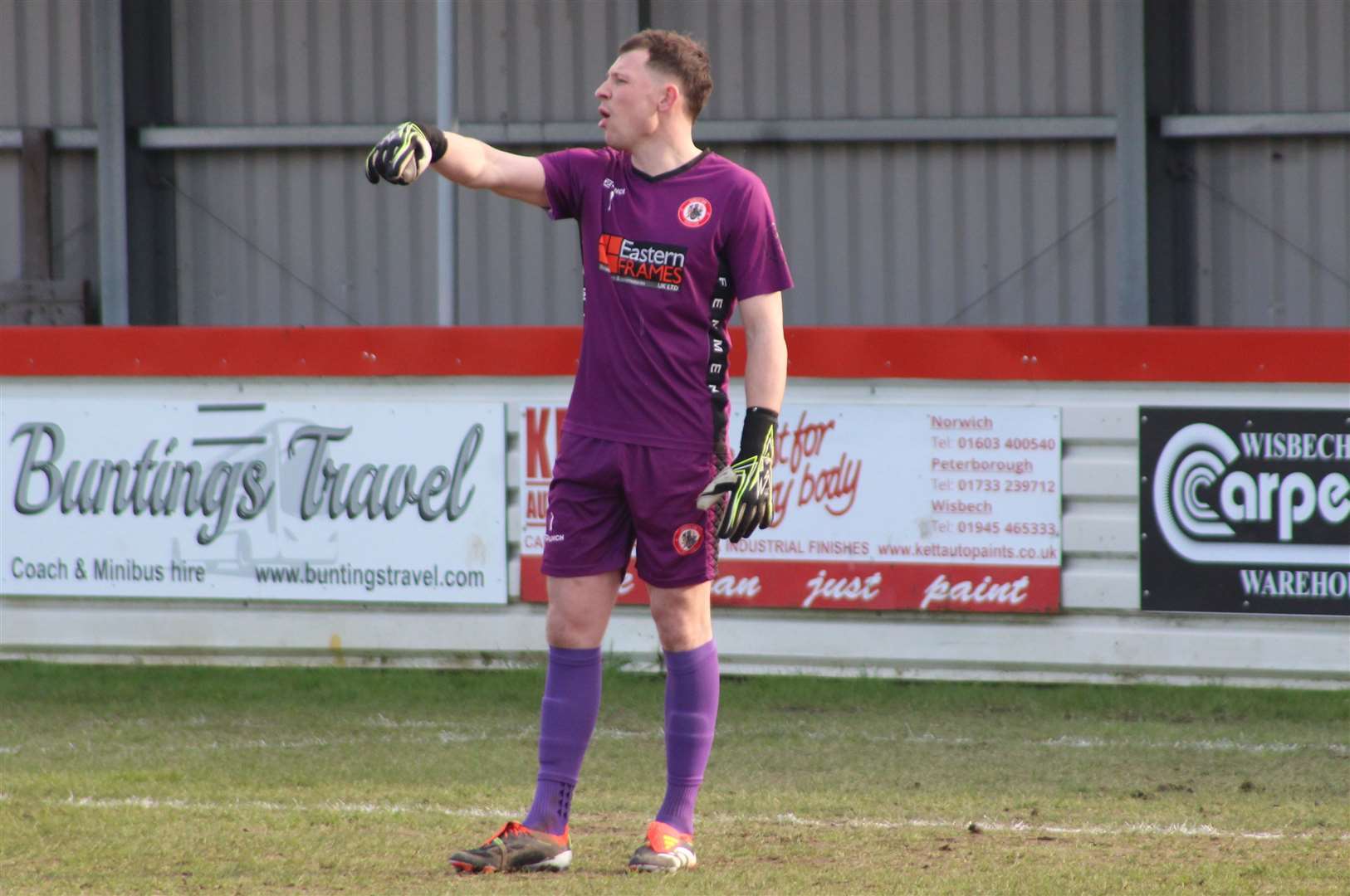 Wisbech man of the match Dan George. Pictures: Erin Larham