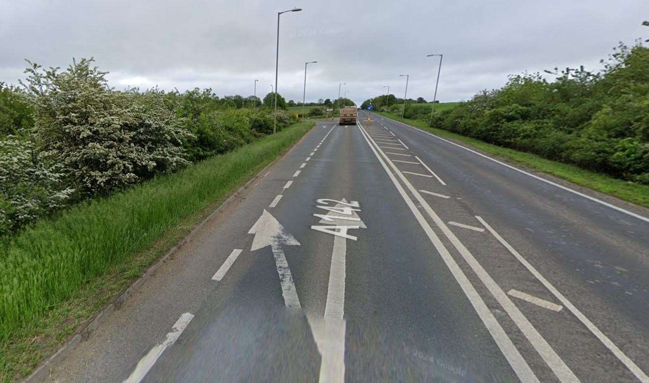 The accident happened close to the Sutton Road junction at Mepal on the A142
