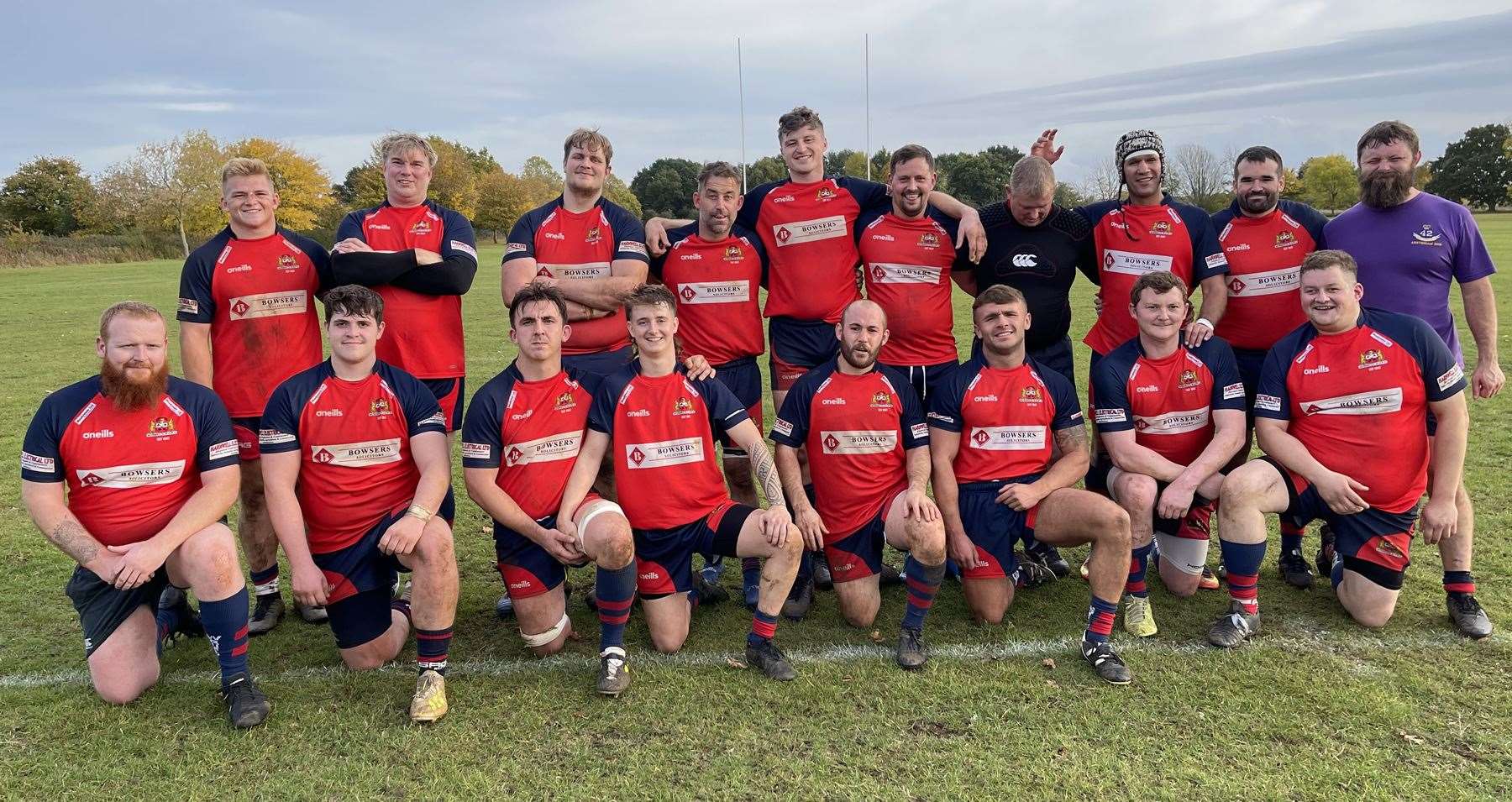 Wisbech 1st XV after an emphatic 70-5 win over Cottenham Renegades