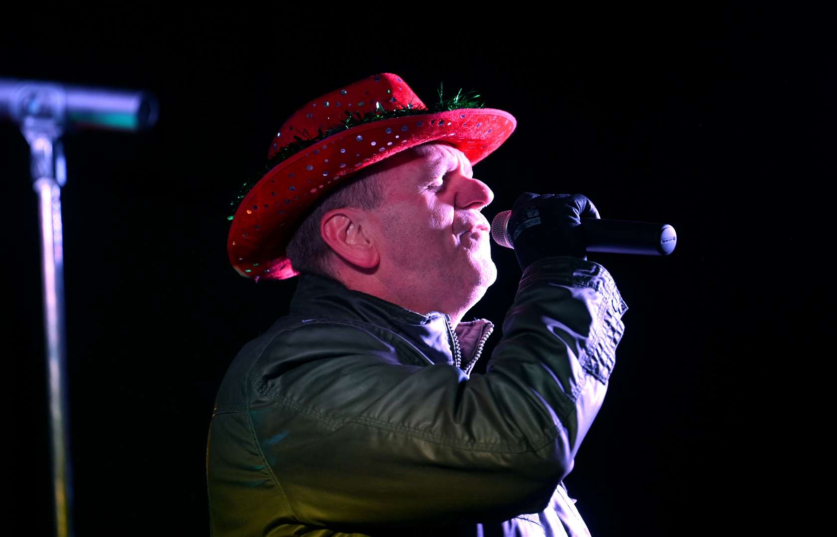 March Christmas lights switch on