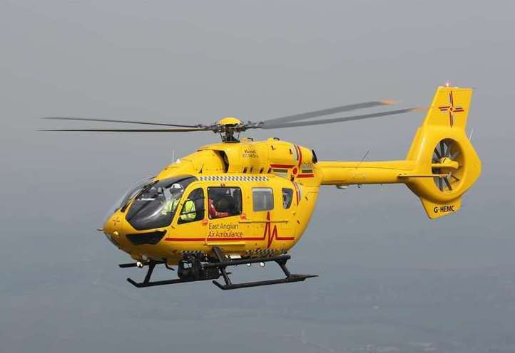 A man was taken to hospital in a serious condition