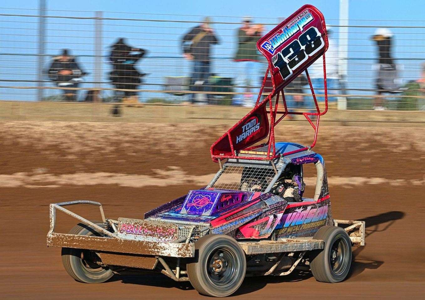 Dave Polley will be looking to progress to the final stage of the National Series in the F1 Stock Cars on Saturday. Picture: Jim Harrod