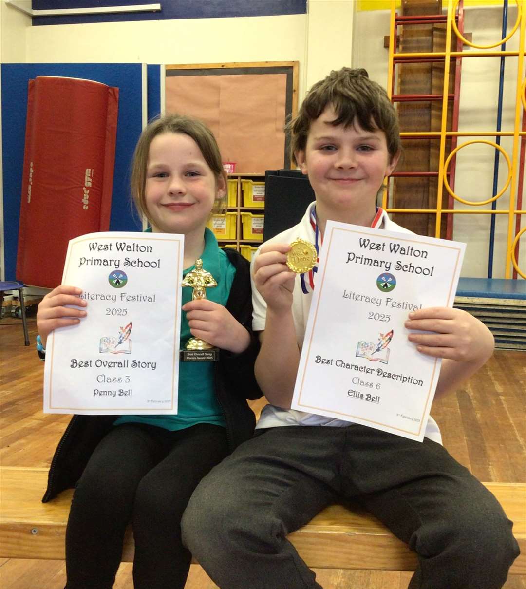Sibling winners Penny and Ellis