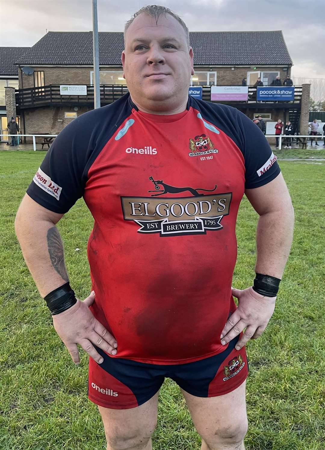 Wisbech Man of the Match Raimondas Vinksna who also scored a try