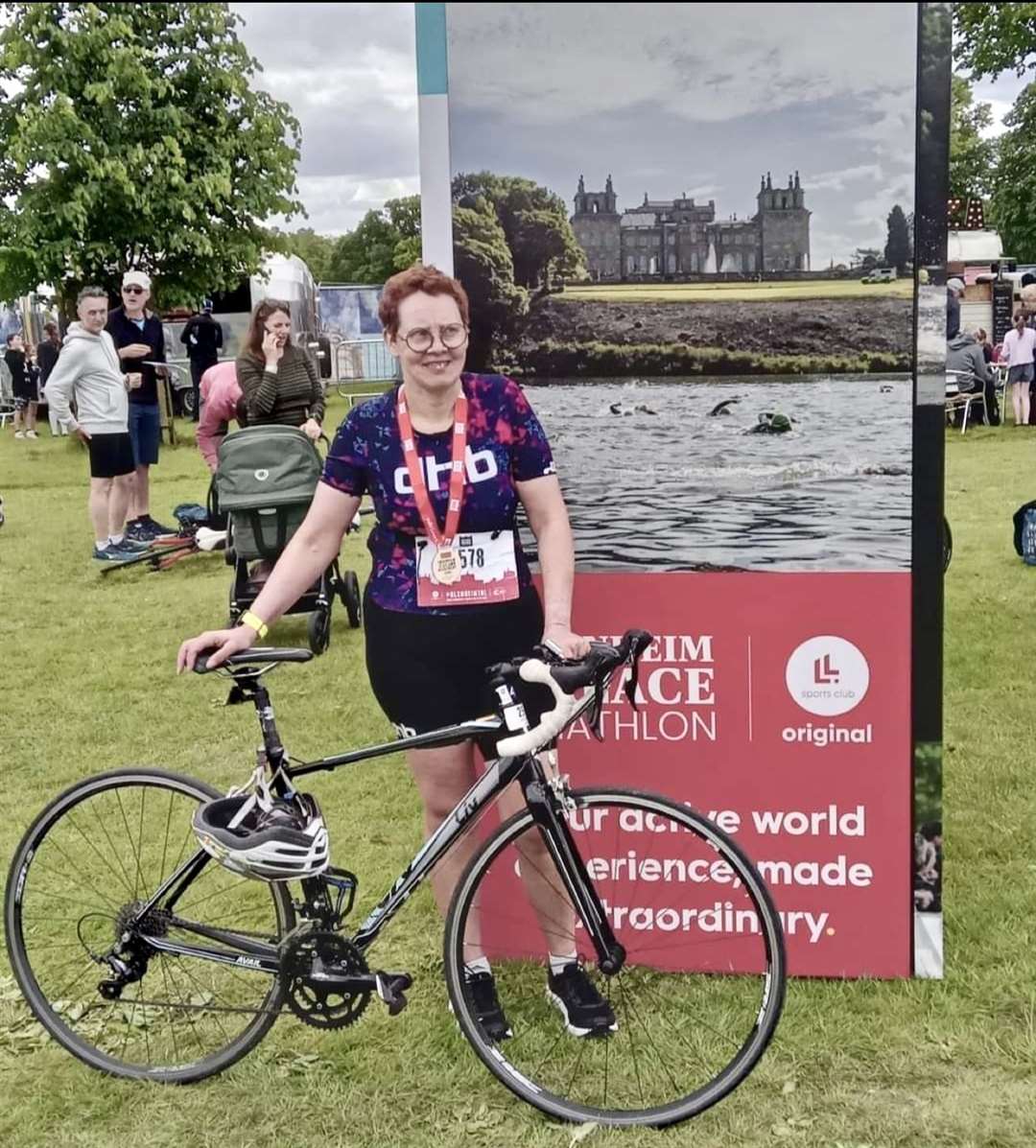Sarah Rippon at the Blenheim Palace Triathlon