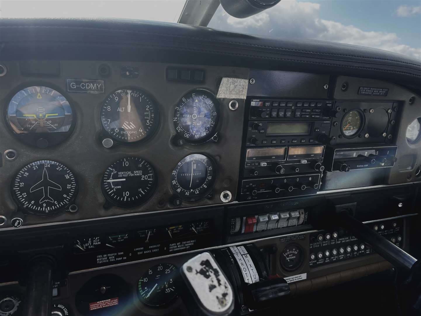 Inside the Skyward four-seater plane.