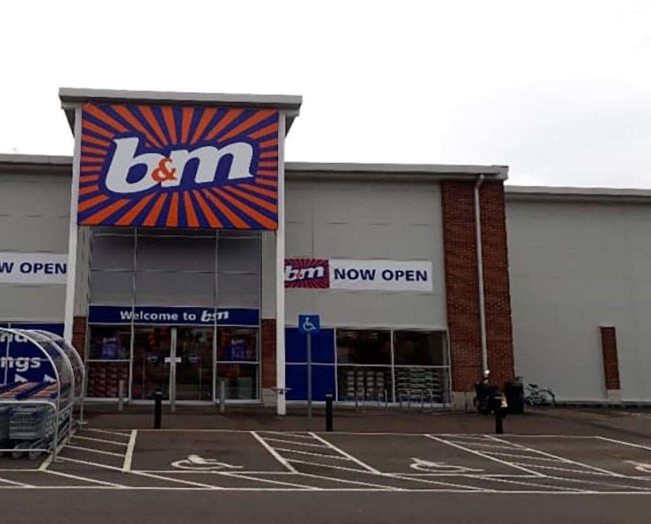 B&M in Cromwell Road, was one of the stores targeted. Picture: B&M