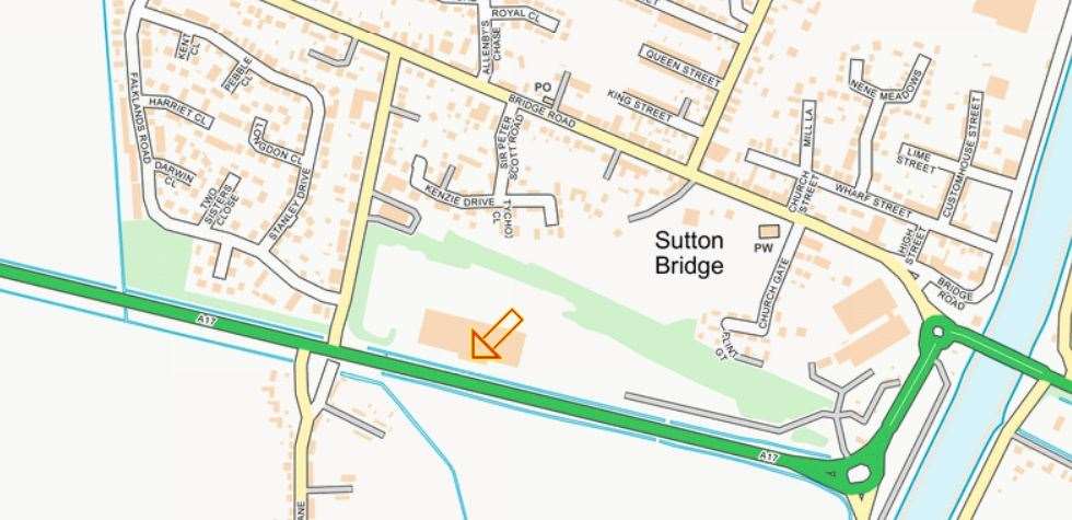 Map shows location of site in Sutton Bridge. GOOGLE MAPS