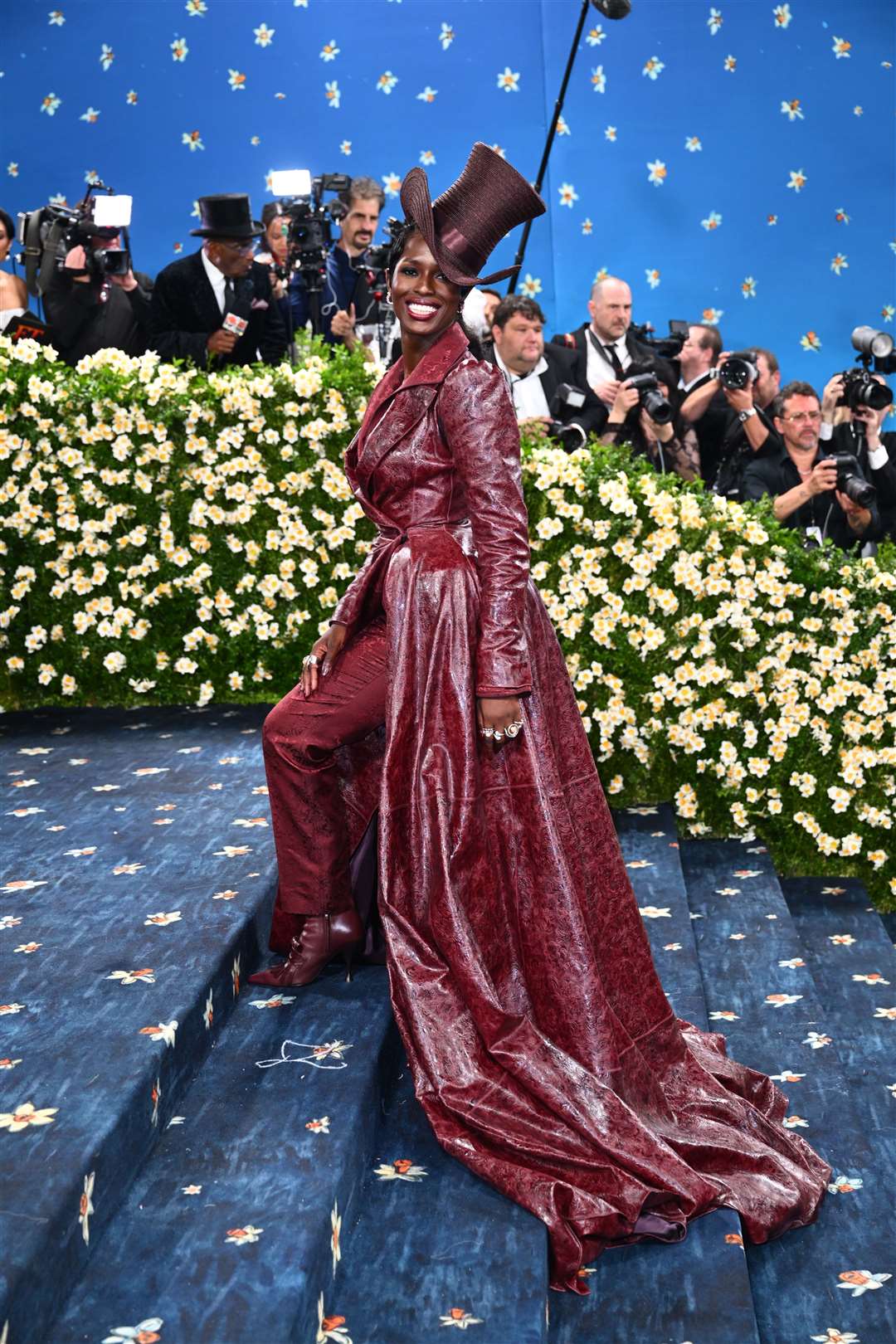 Jodie Turner-Smithturning heads in Burberry at the Met Gala (Matt Crossick/PA)