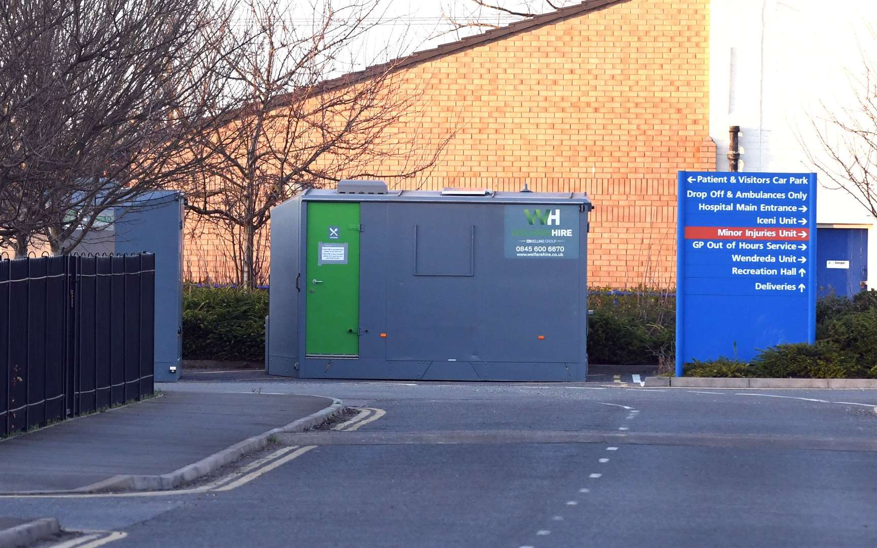 Coronavirus pod at Doddington Hospital. (30666885)