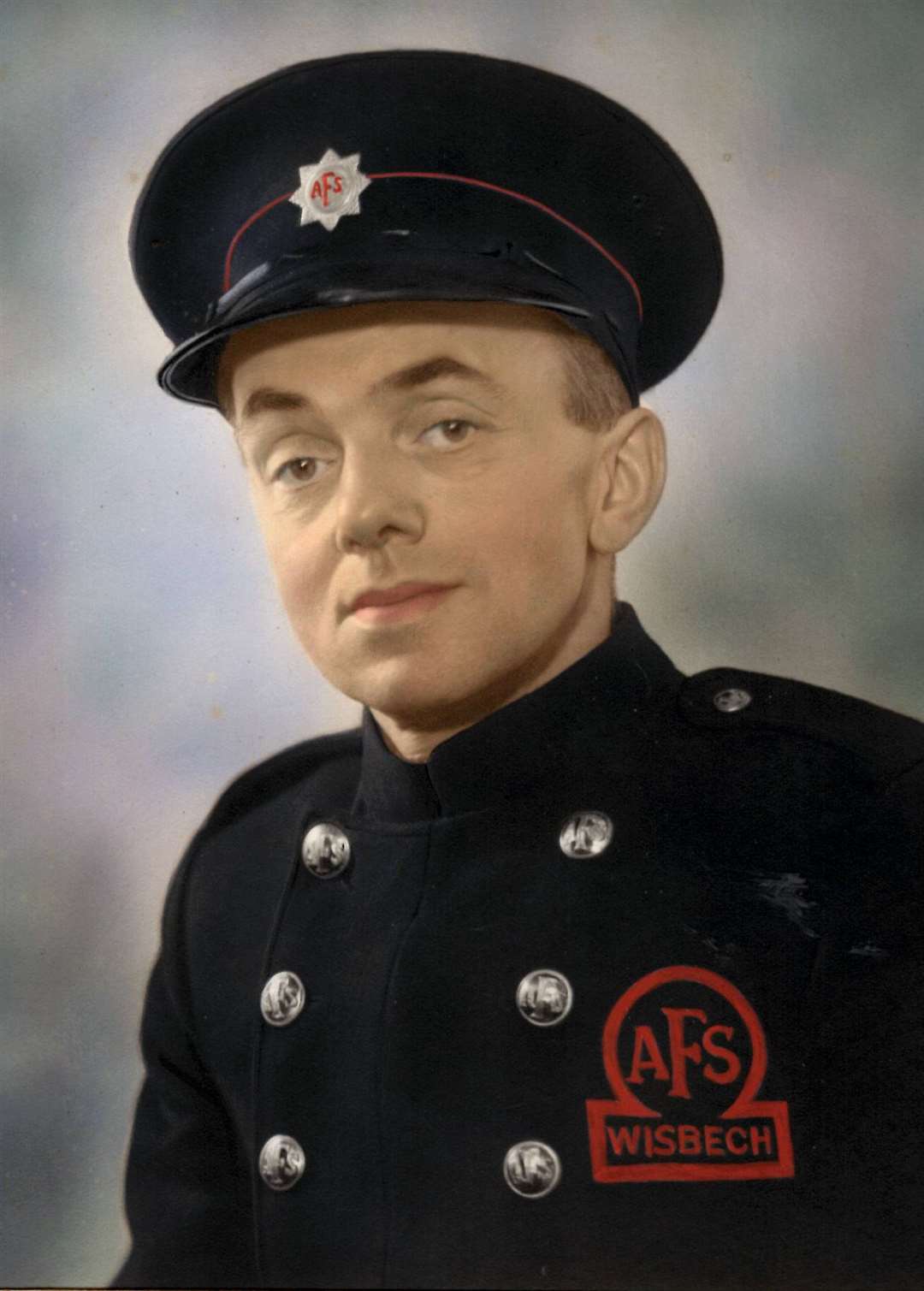 John's grandfather Frank Albins, who was a member of Wisbech Auxilliary Fire Service. (34326716)