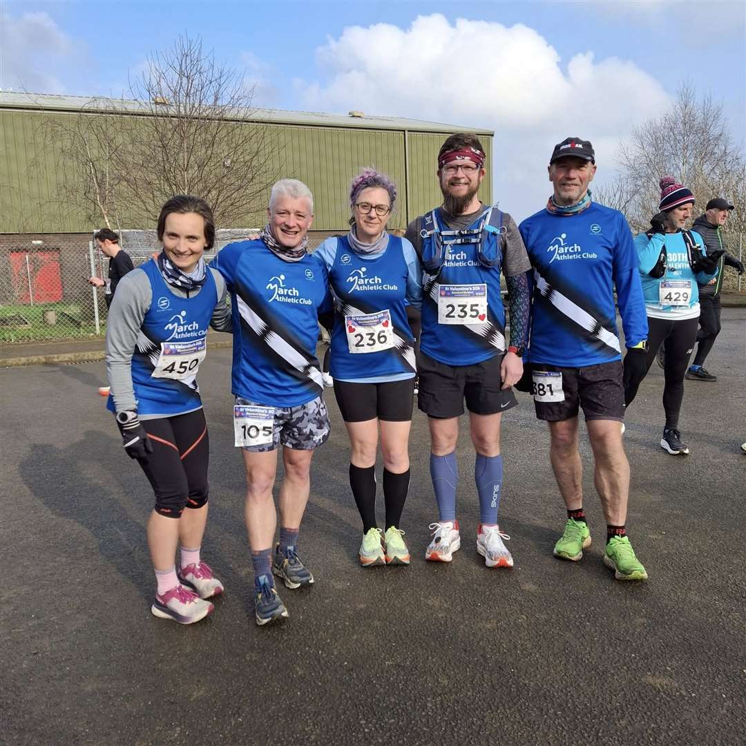 March Athletic Club members at the Stamford 30k.