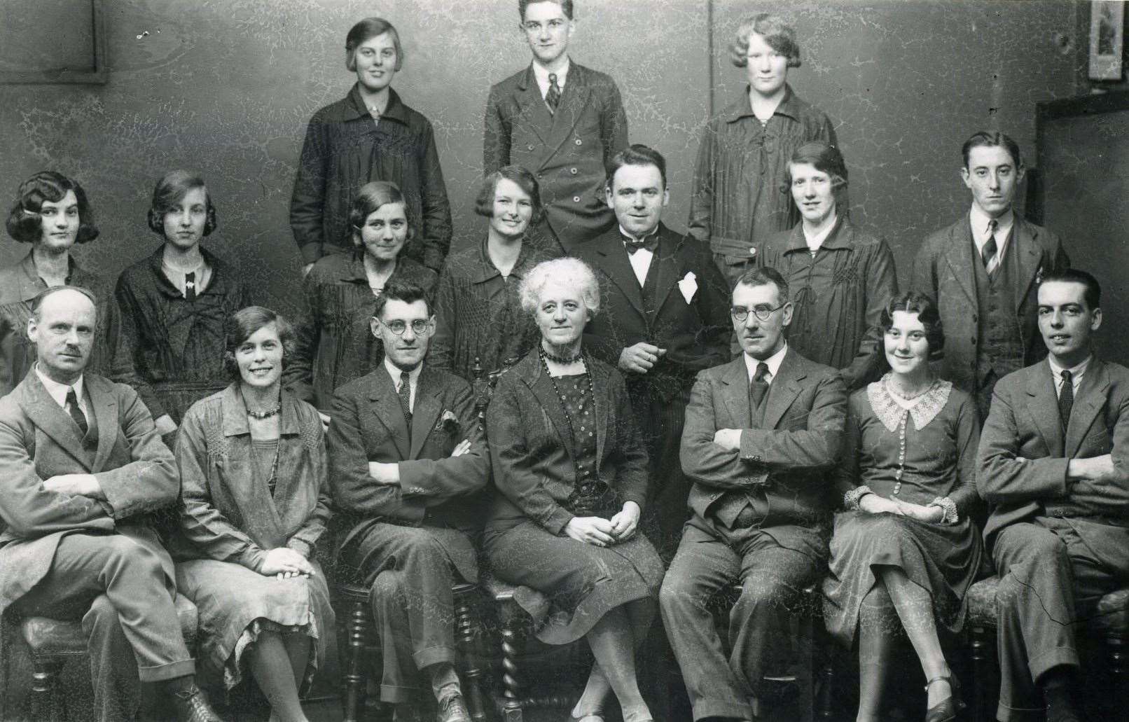 Lilian Ream and her staff in 1929