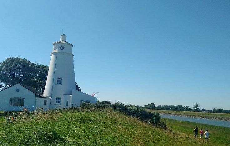 The Sir Peter Scott Lighthouse at Sutton Bridge will be among the sights on the walk. Photo: Tracy O’Shea, Natural England