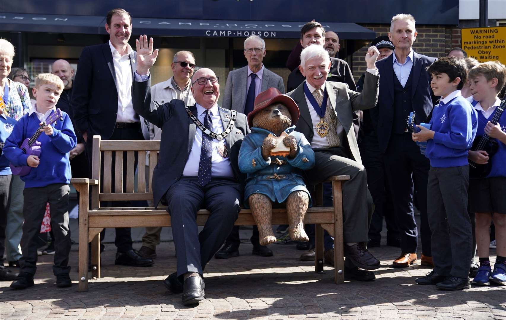 Chairman of West Berkshire Council Billy Drummond and Mayor of Newbury Andy Moore (Andrew Matthews/PA)