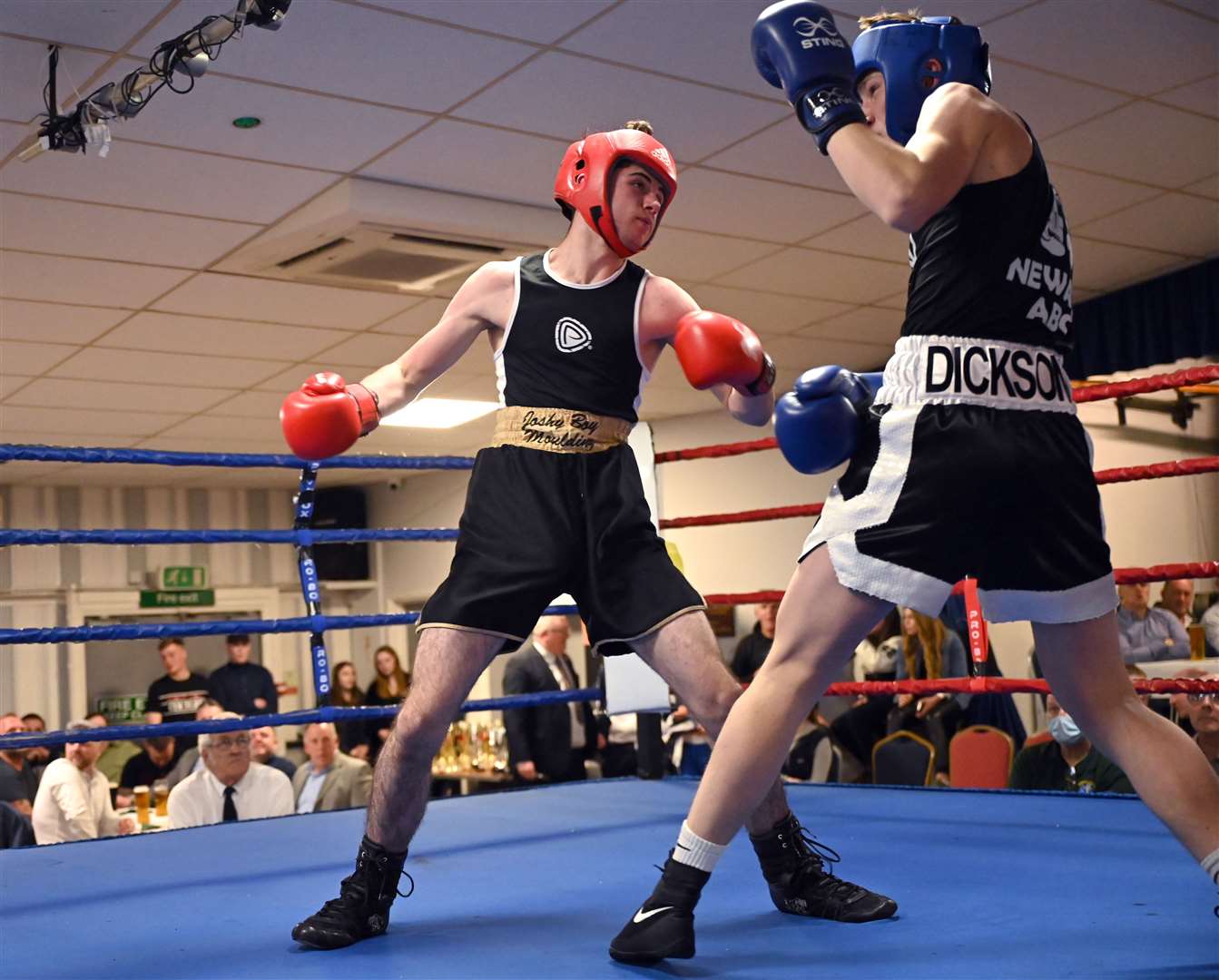March Boxing Club evening of boxing..Josh Moulding (red) v Harrison Dickson. (55848612)
