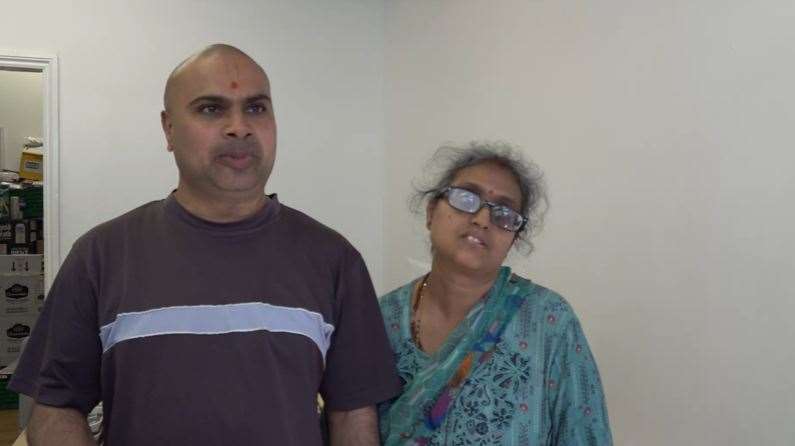 Devshi and Jayashree Khatani live in East Ham, London (Lynn Rusk/PA)