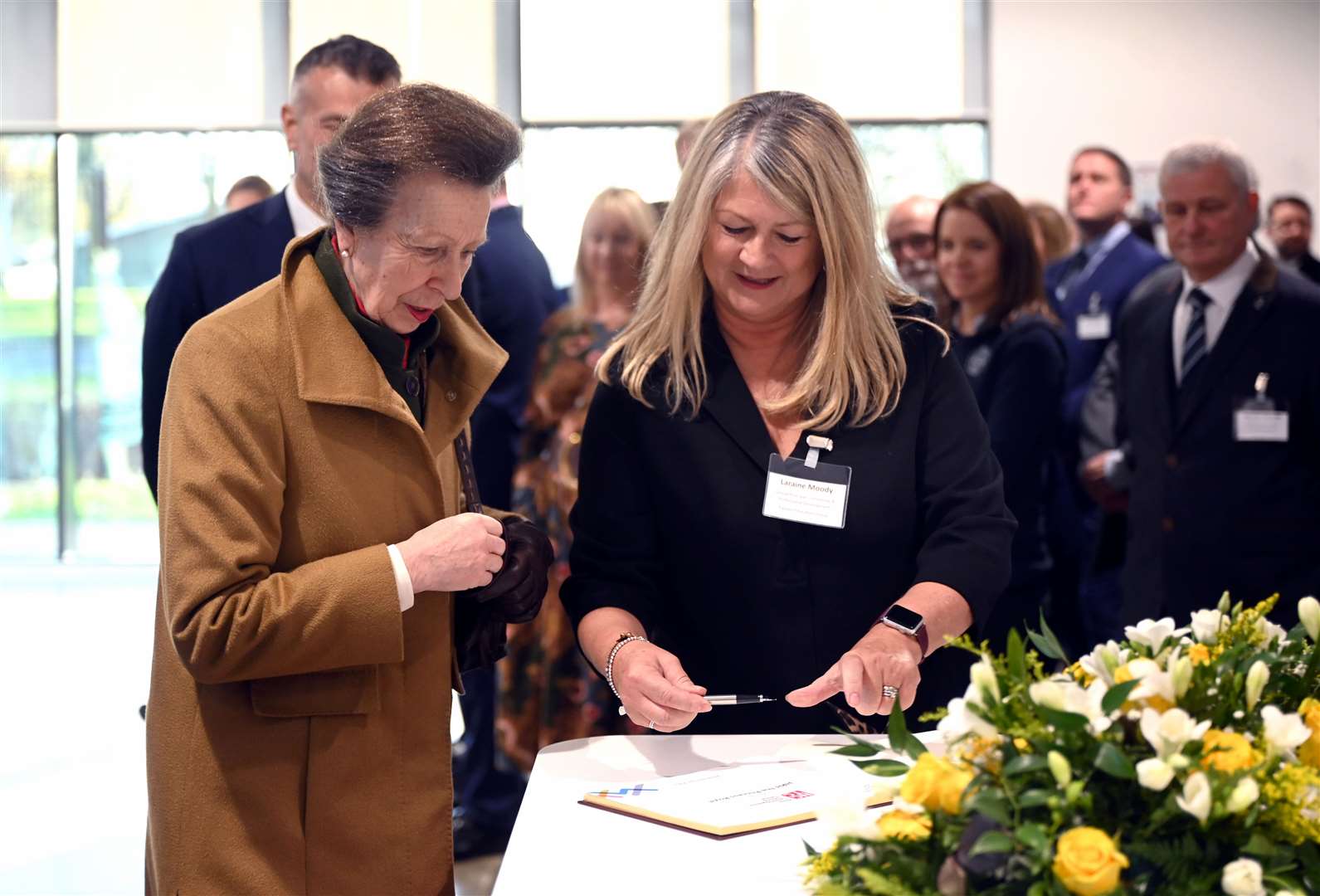Princess Anne visiting the North Cambridgeshire Training Centre in Chatteris