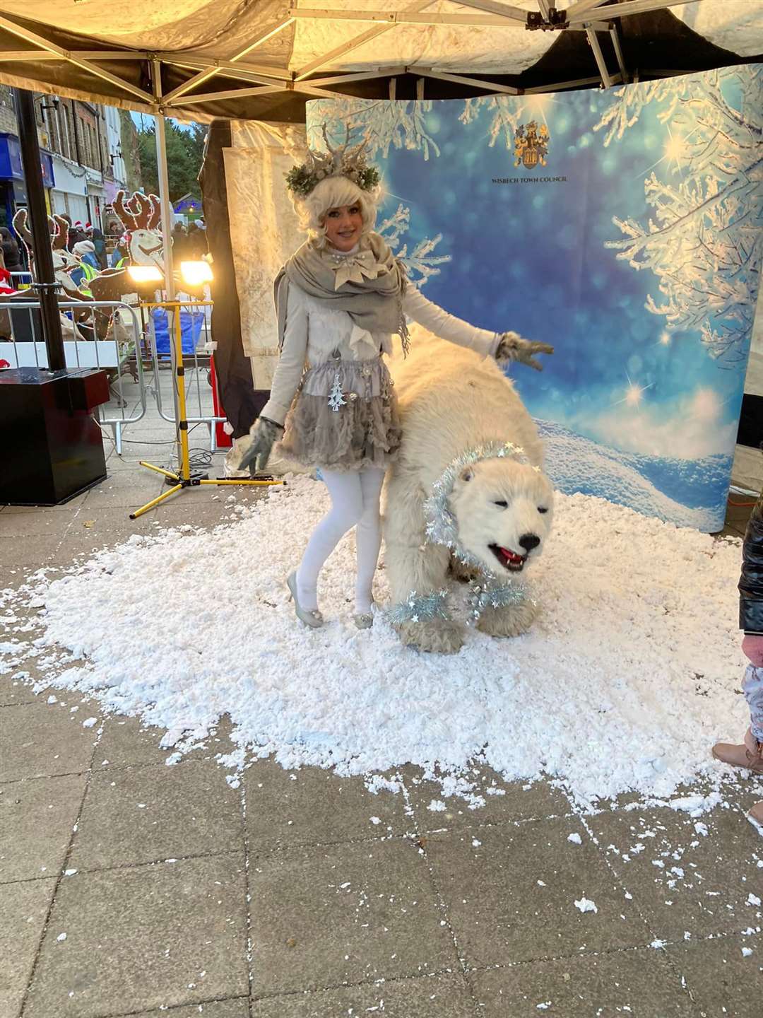 A polar bear and an ice dragon were among the many attractions on offer as the annual Christmas Lights Switch-on extravaganza returned to Wisbech on Sunday. (53372240)