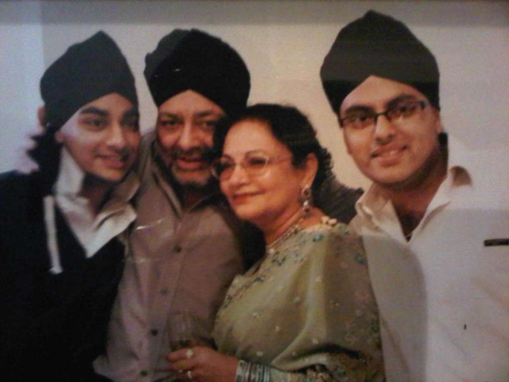 Bill Kalsi with his sons Maninder (left) and Maneet and wife Sushil. (42787723)