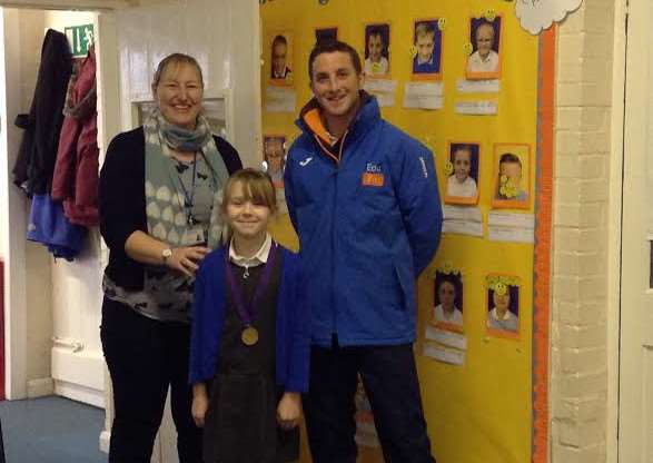 Ellen Jenner with Emma Zeil and Gary Hawkins