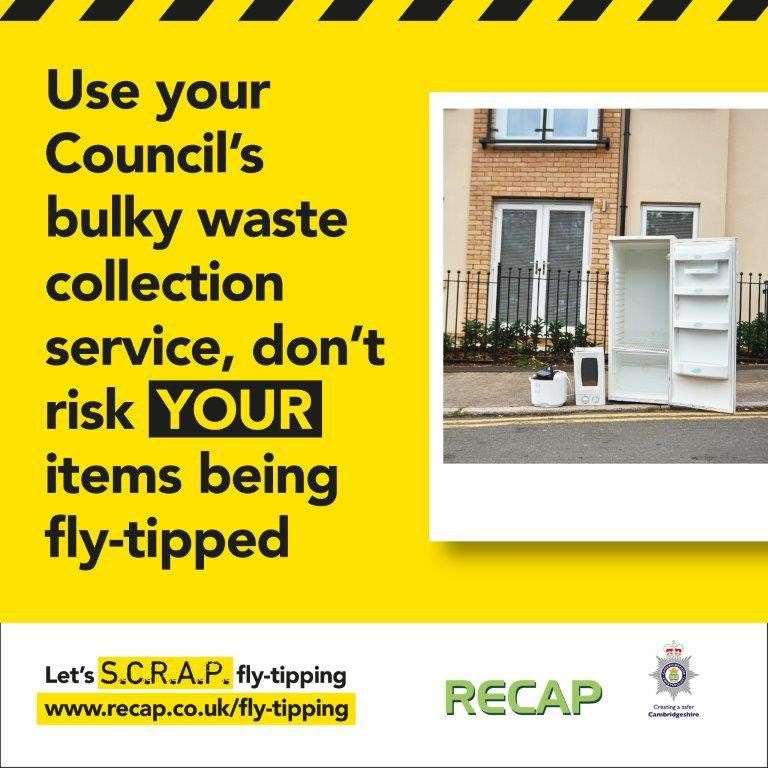 Bulky waste collection allows up to three items to be collected in one go.