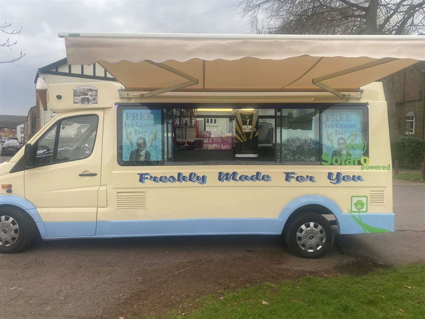 Franks Ices parked up outside Wisbech Town Park at the weekend for their free ice cream giveaway and they will be back this weekend