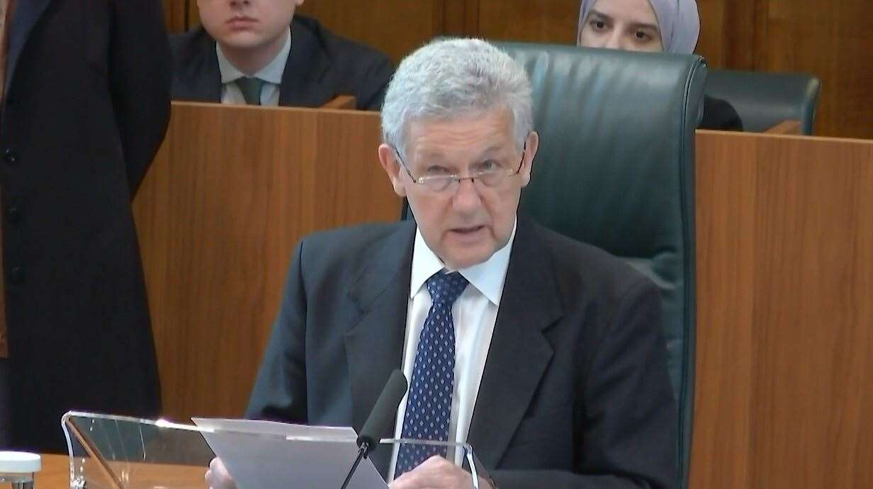 Lord Hodge, Deputy President of the Supreme Court during the ruling (PA)