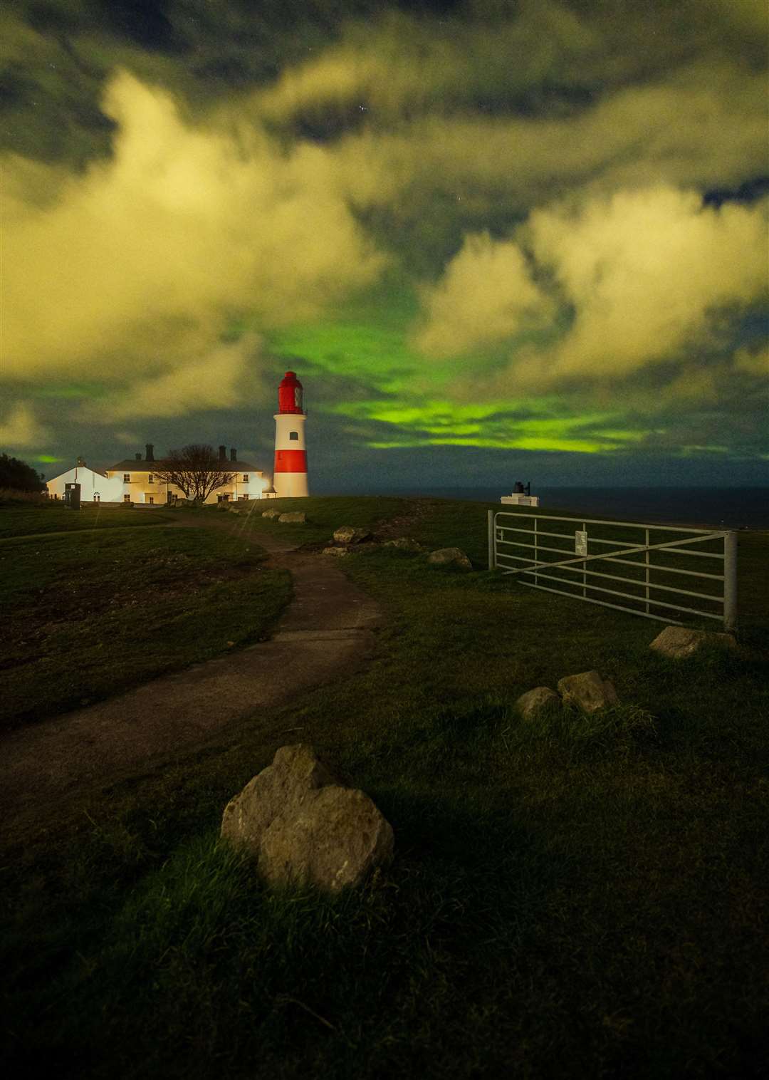 Thick clouds at South Shields/Souter lighthouse blocked what would have been an incredible display. (62664073)