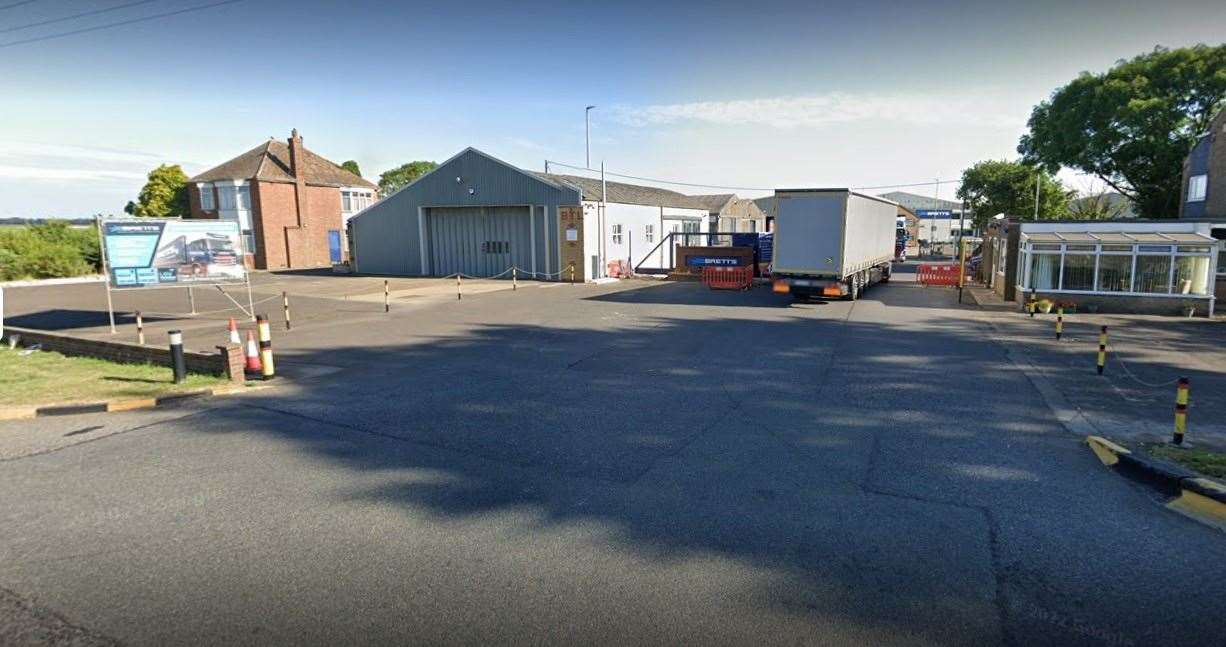 The crashed happened outside of Bretts Transport, which is located off the A47 at Guyhirn.