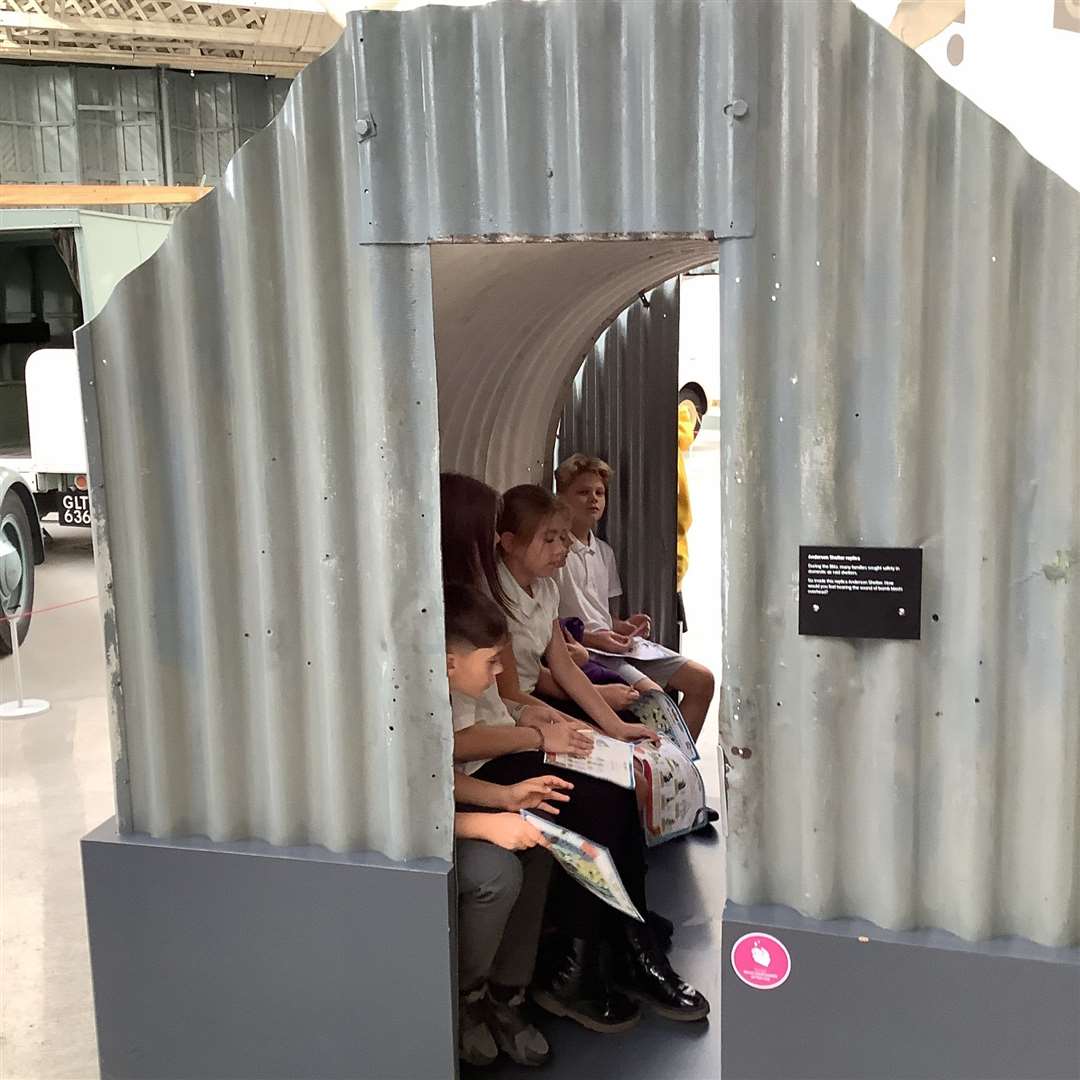 Pupils from Nene and Ramnoth School enjoyed their trip to Duxford Imperial War Museum.